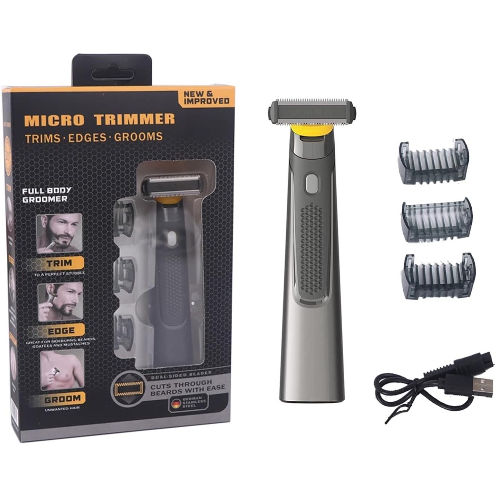 Men'S Grooming Razor Kit - Men Handheld Electric Shaver Cordless Grooming