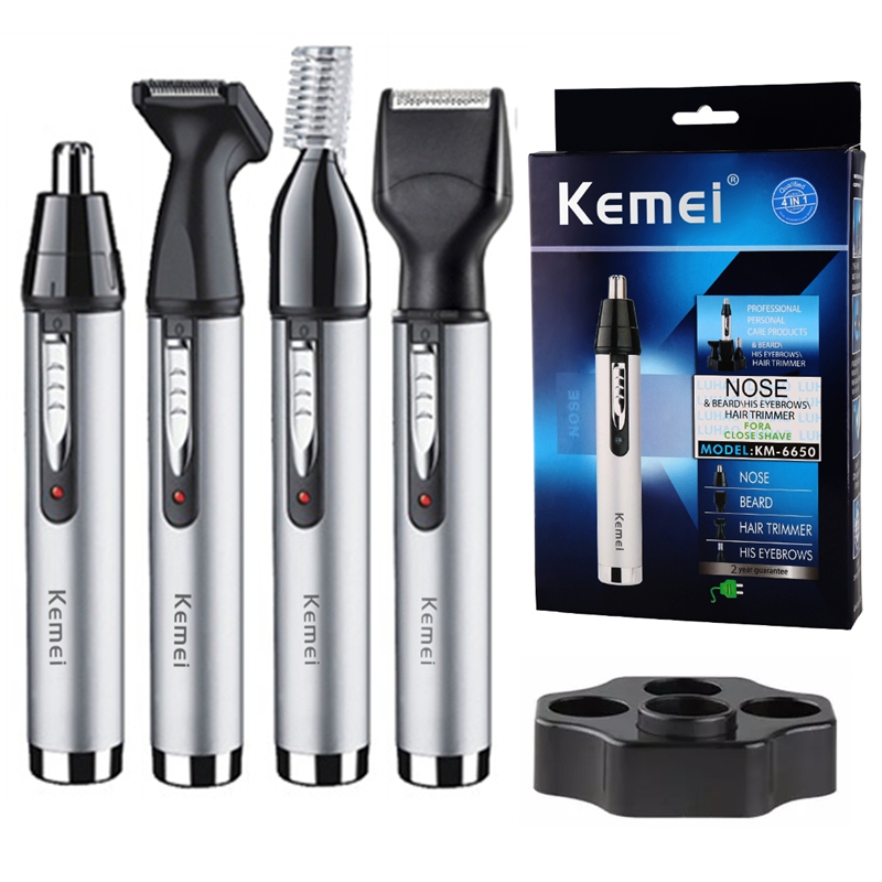 Men'S Grooming Nose Hair Trimmer - Kemei Rechargeable All in One Hair
