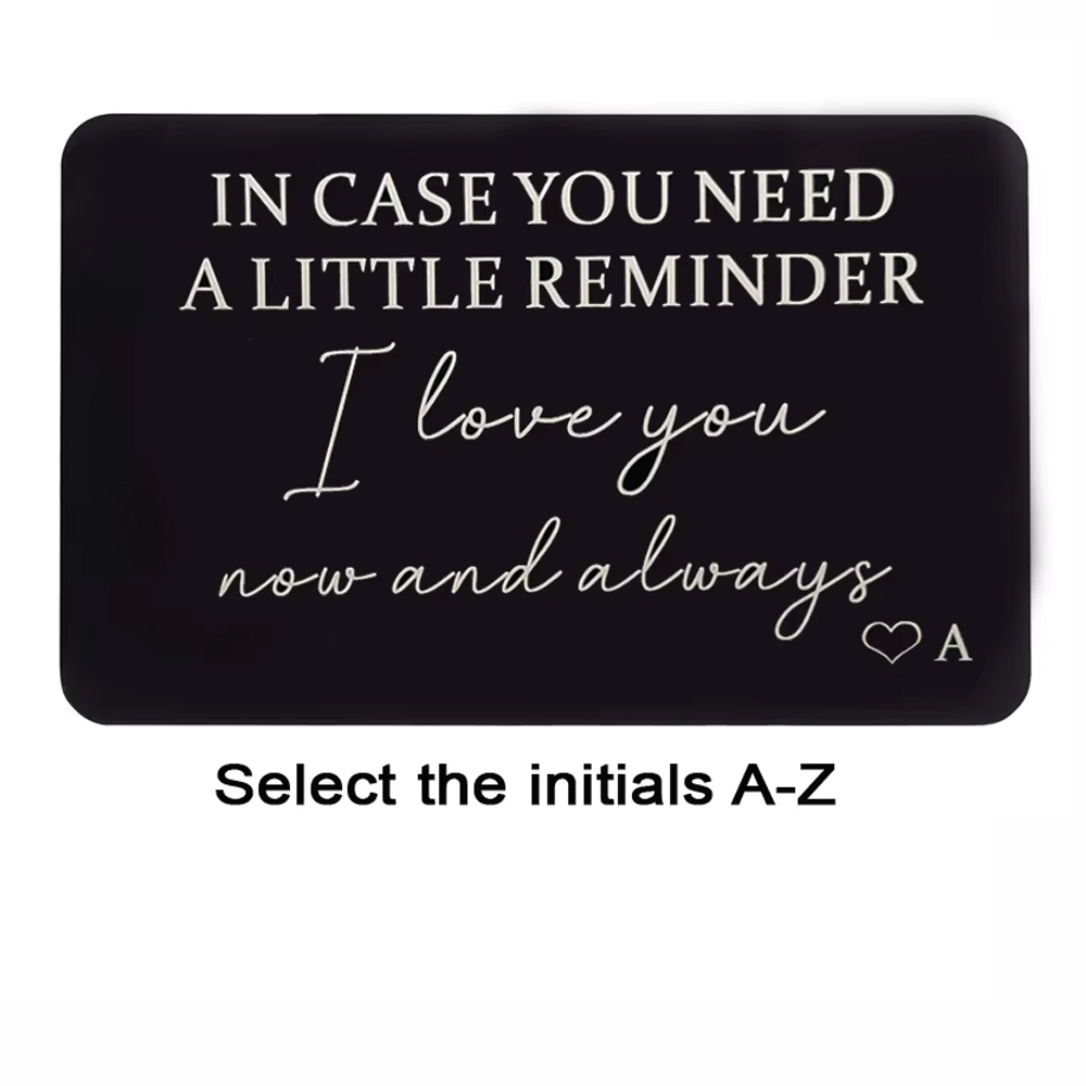 Men'S Grooming Day - A-Z Wallet Insert Card Small Gift