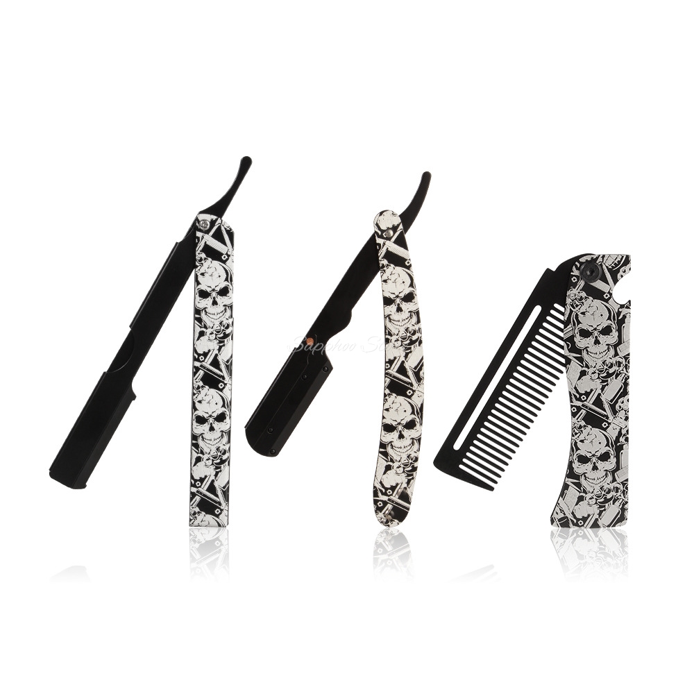 Men'S Grooming Razor Kit - 2026 Barber Folding Straight Razor Shaving