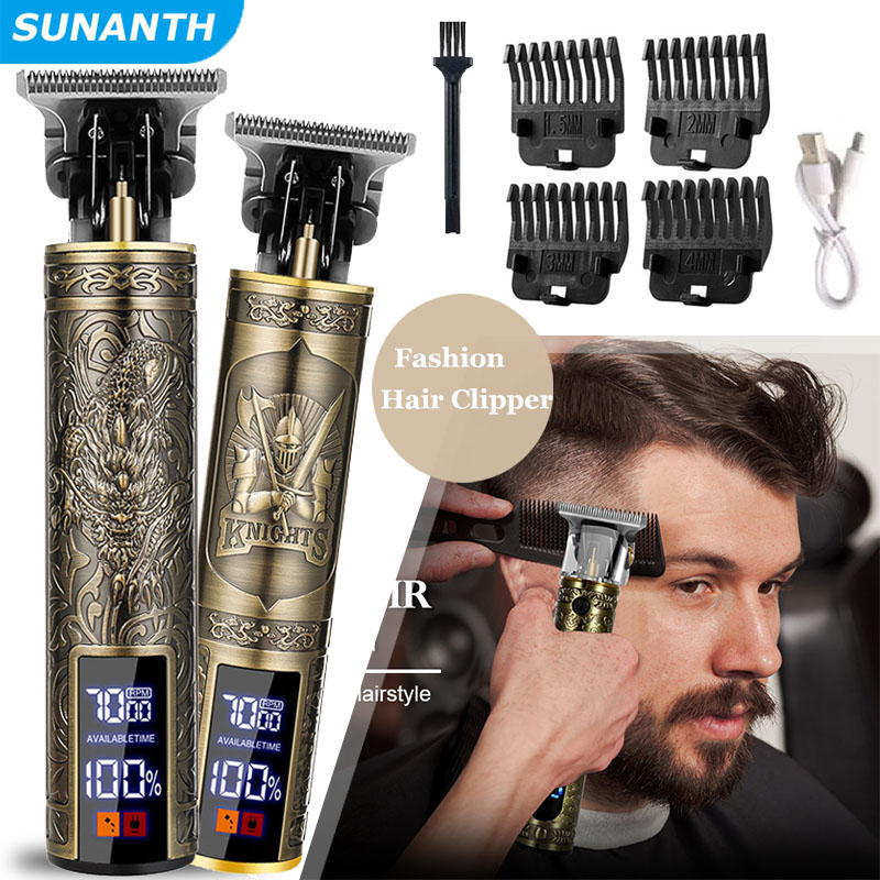 Mens Vintage Grooming Kit - Hair Clippers for Men Professional Hair