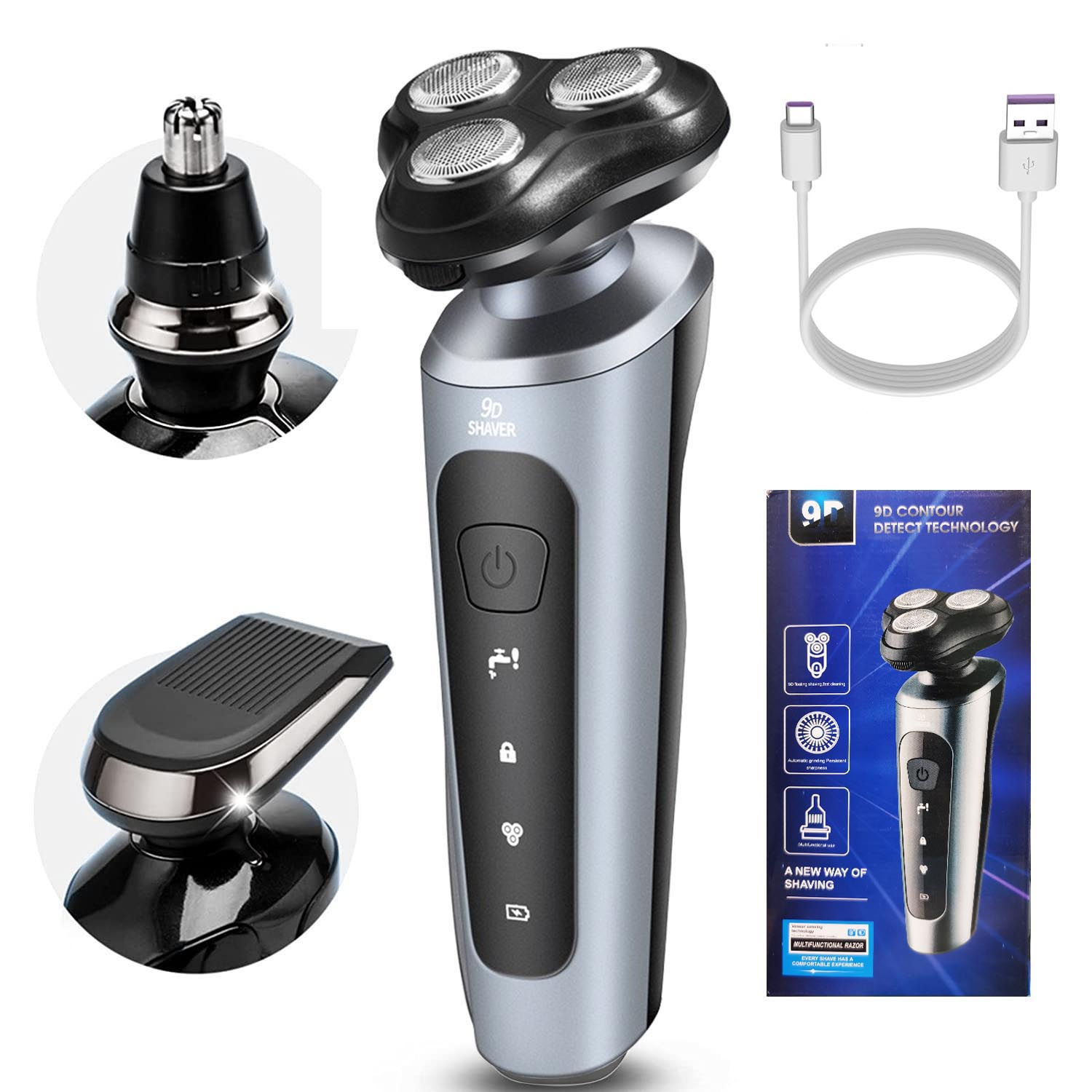 New Man Electric Razor USB Rec - Men Grooming Full Body ulasan dan harga