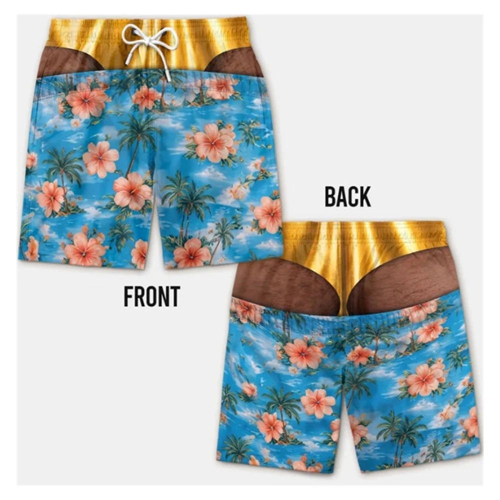 Men Fun Hip Print Swim Trunks, - Men'S Grooming Products ulasan dan harga