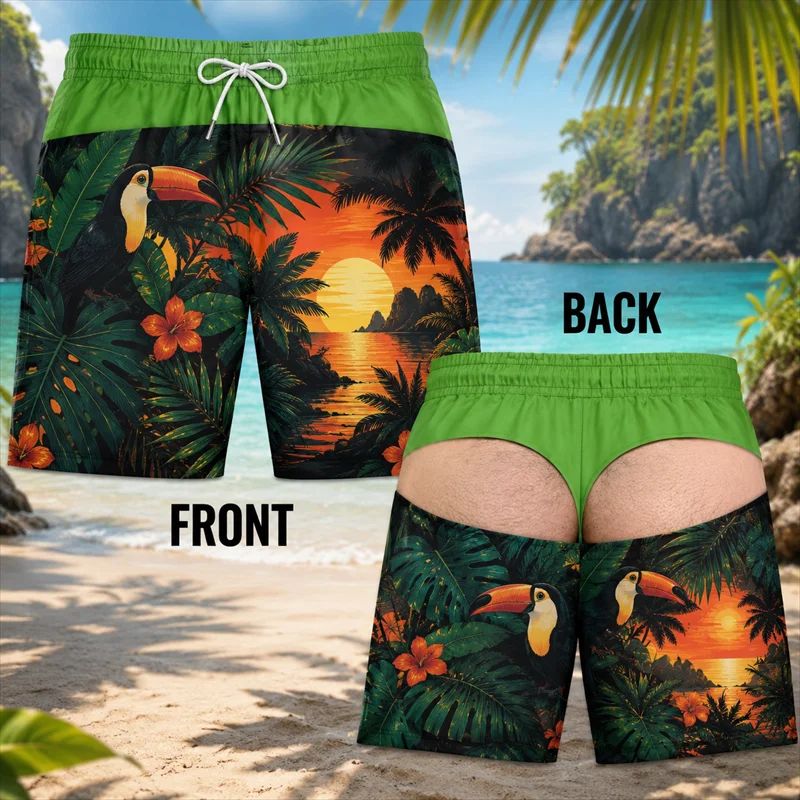 2026 Men Fun Hip Print Swim Tr - Men'S Grooming Products ulasan dan harga