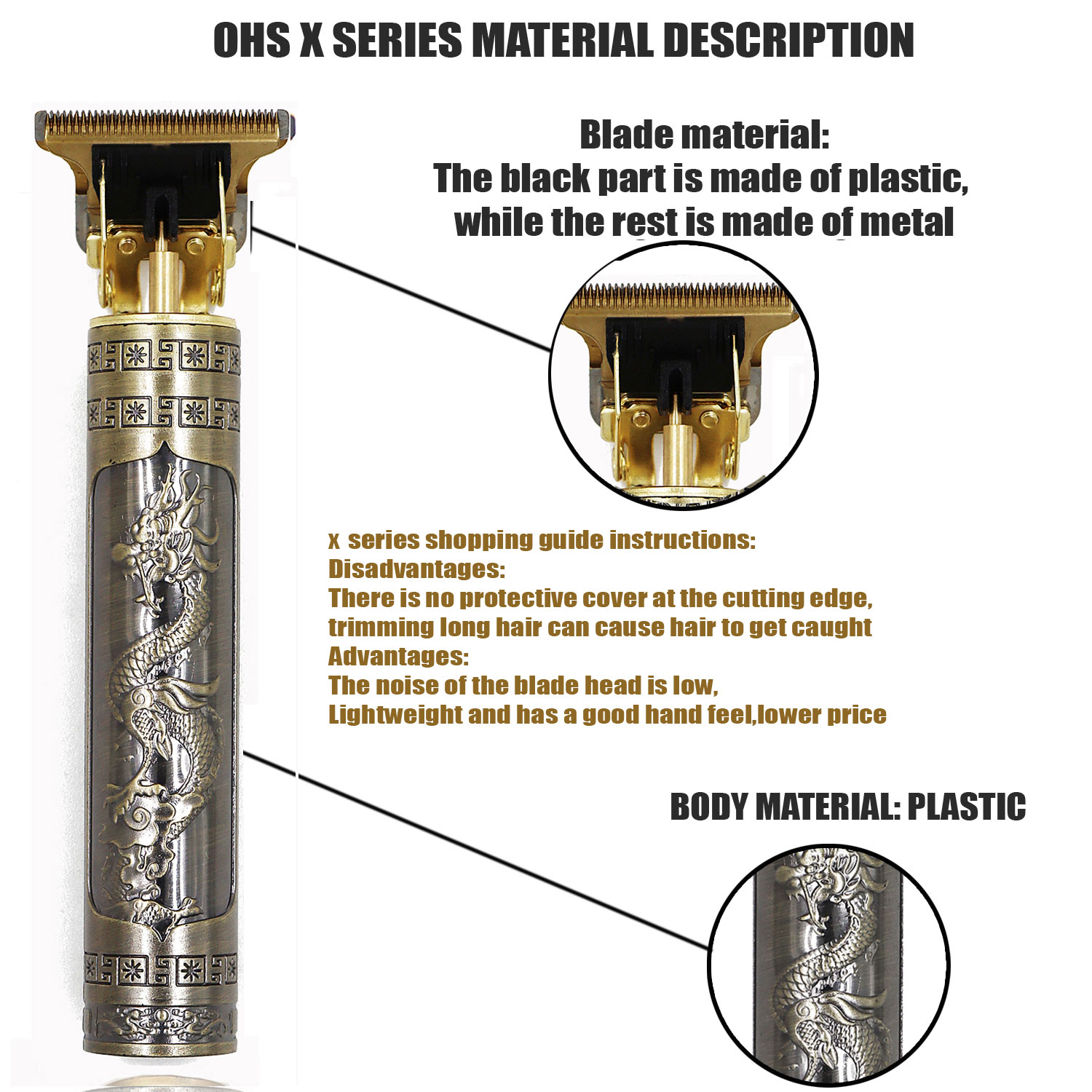 OHS Rechargeable  Vintage T9 C - Mens Vintage Grooming Kit ulasan dan harga