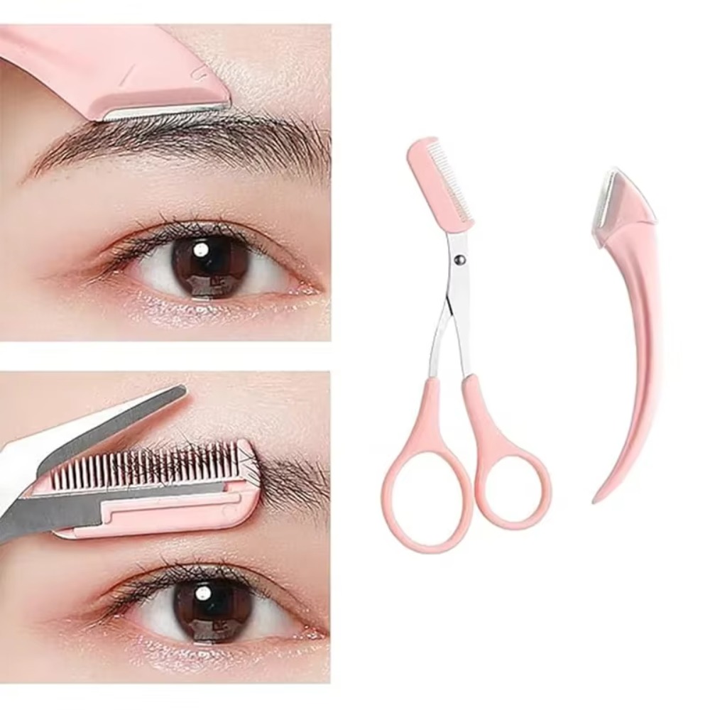 Eyebrow Trimmer Set Curved Raz - Men'S Grooming Razor Kit ulasan dan harga