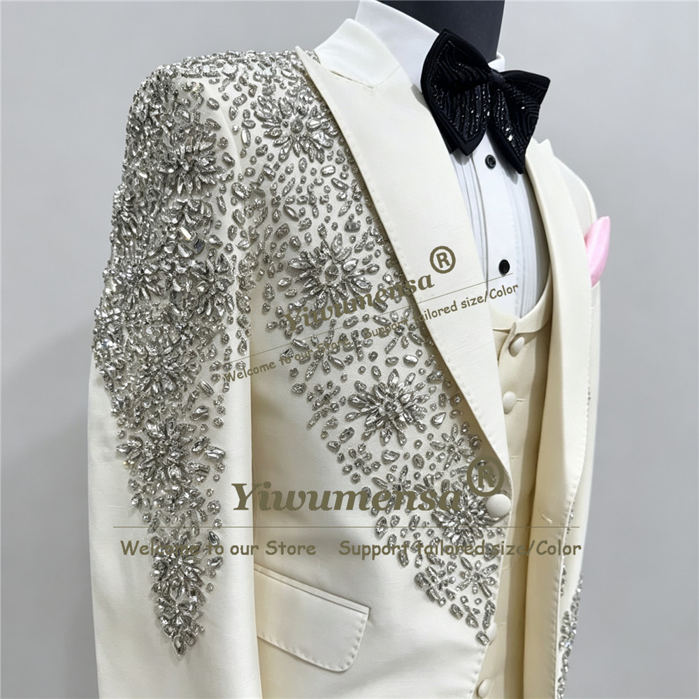 Sparkly Beaded Stones Wedding  - Men'S Grooming Kits ulasan dan harga