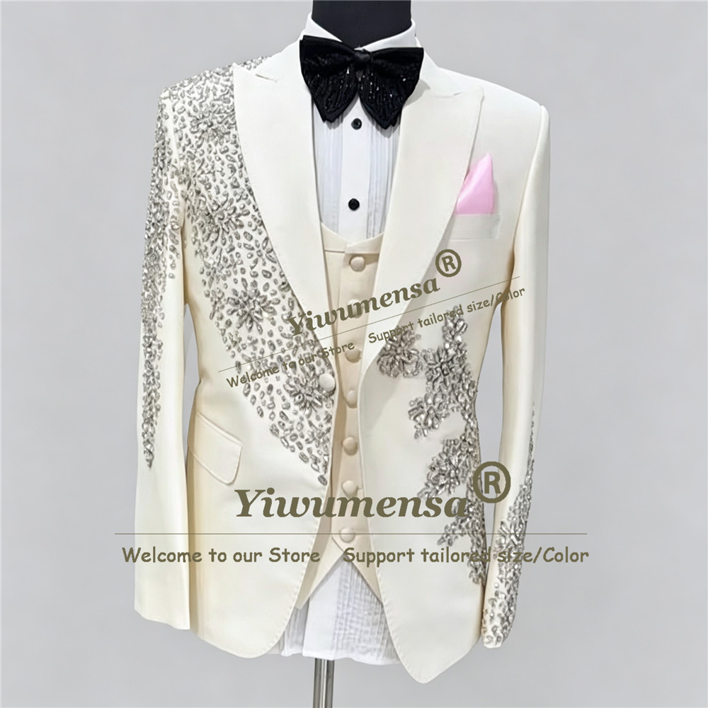 Sparkly Beaded Stones Wedding  - Men'S Grooming Kits ulasan dan harga