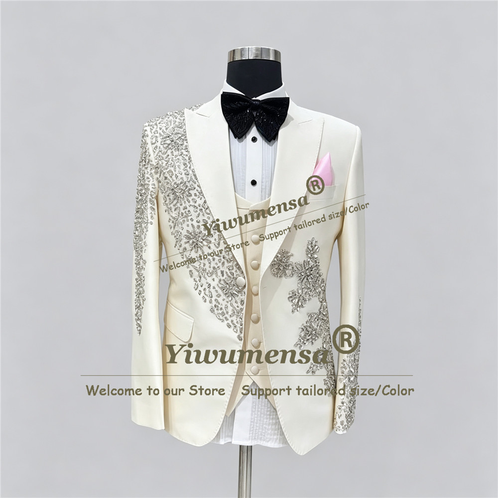 Sparkly Beaded Stones Wedding  - Men'S Grooming Kits ulasan dan harga
