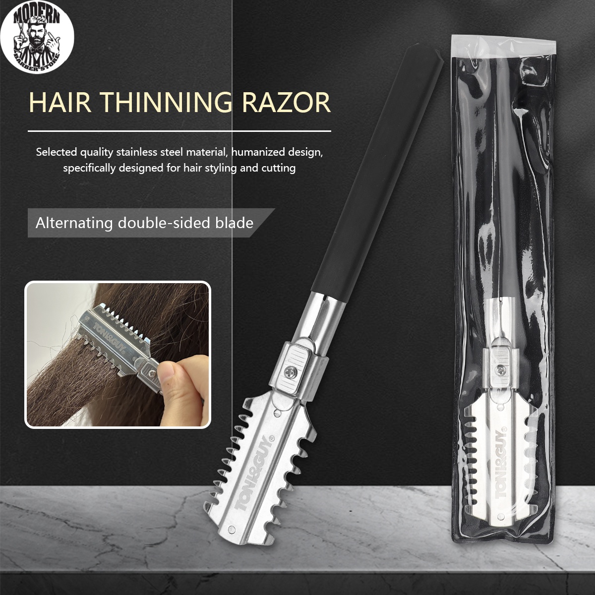 Salon Double-Edge Shaving Hair - Men'S Grooming Shaver ulasan dan harga