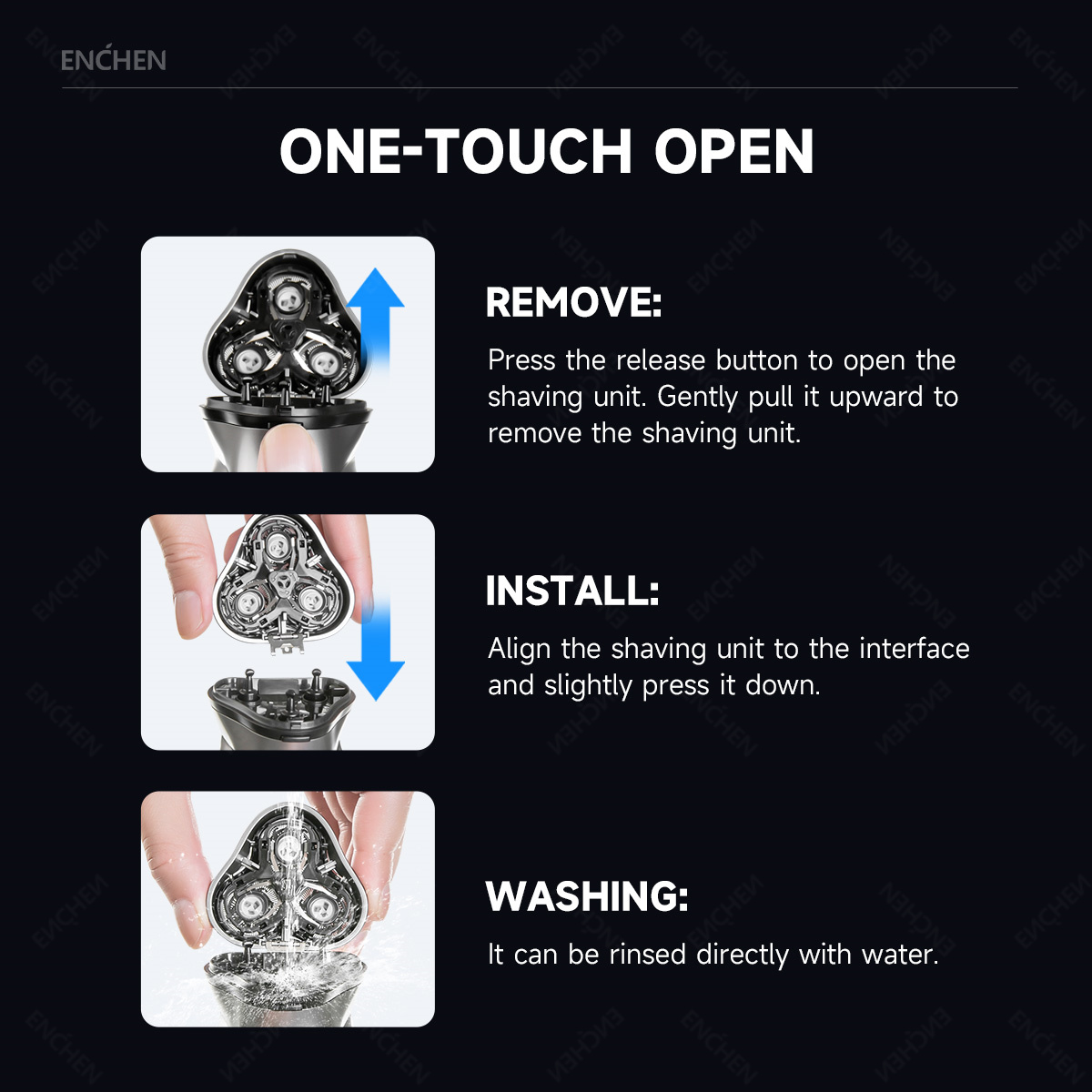 ENCHEN Blackstone's Replacemen - Men'S Grooming Shaver ulasan dan harga