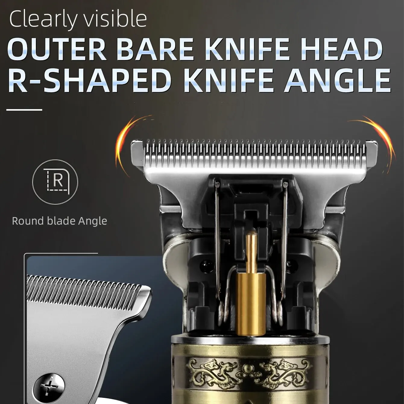 T9 Carving Hair Clipper Profes - Mens Vintage Grooming Kit ulasan dan harga